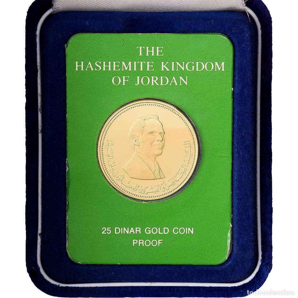 Monedas antiguas de Asia: [#1117856] Jordania, Hussein, 25 Dinars, 1977, Franklin Mint, Oro, FDC, KM:33.1