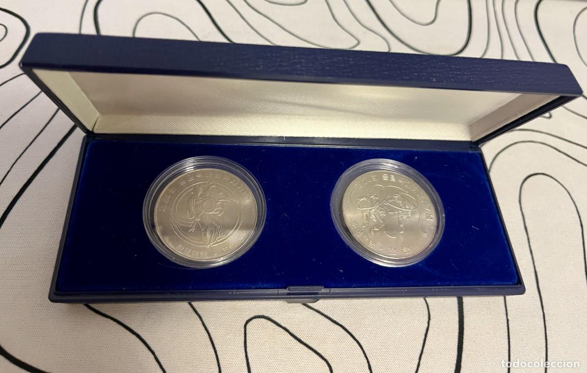 Monedas antiguas de Asia: Set 2 Monedas Conmemorativas JJOO Se&uacute;l 1988.
