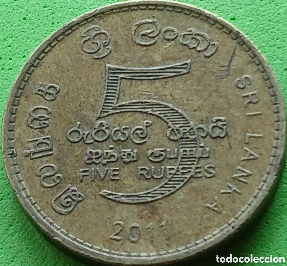 Monedas antiguas de Asia: Sri Lanka 5 rupias 2011 km#148a