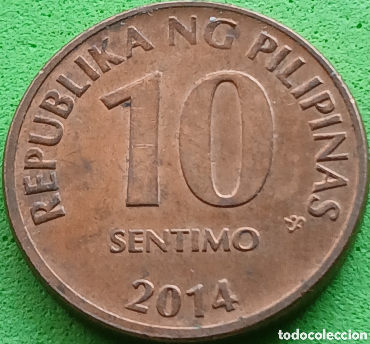 Monedas antiguas de Asia: Filipinas 10 c&eacute;ntimos 2014 km#270
