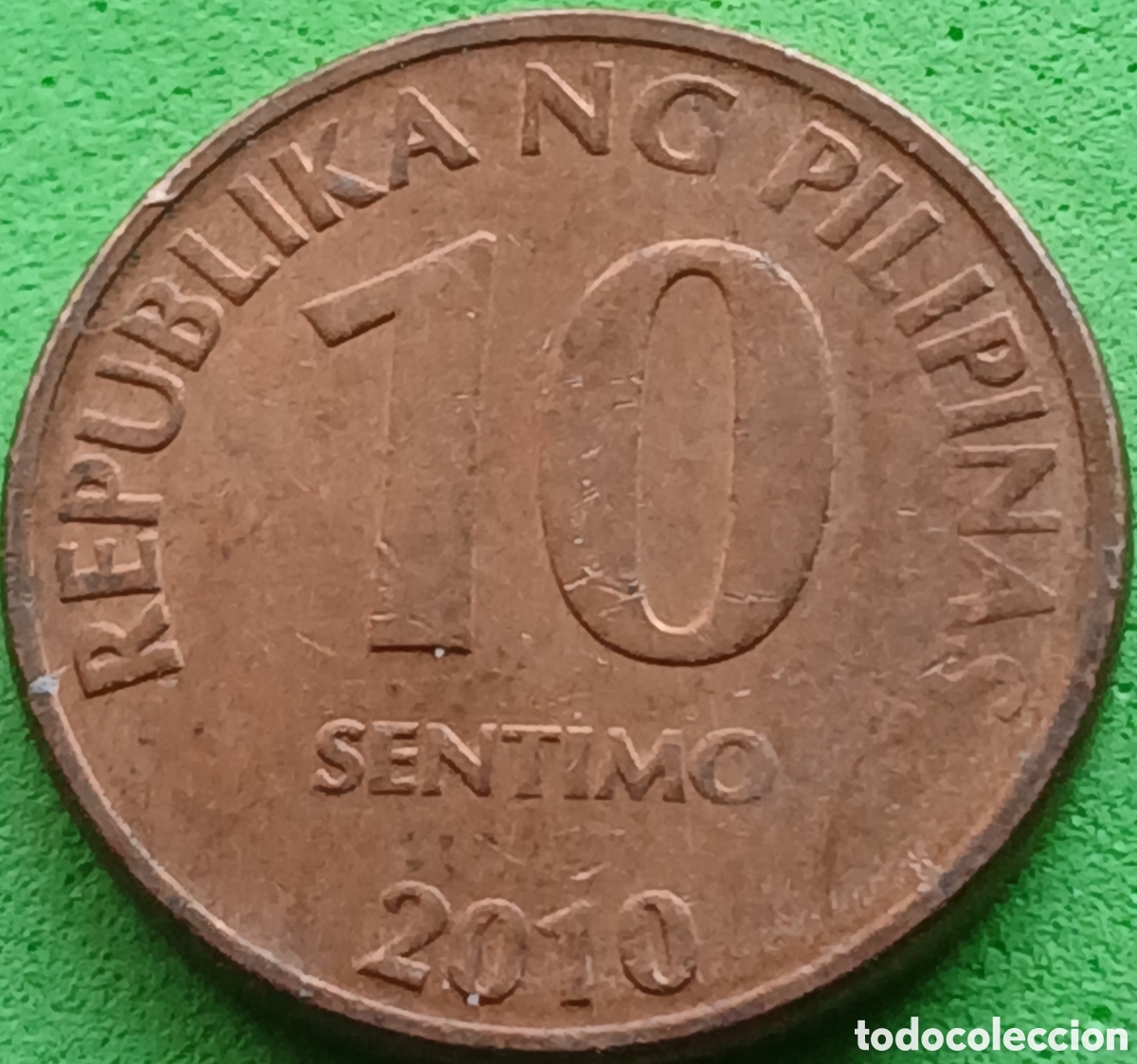 Monedas antiguas de Asia: Filipinas 10 c&eacute;ntimos 2010 km#270