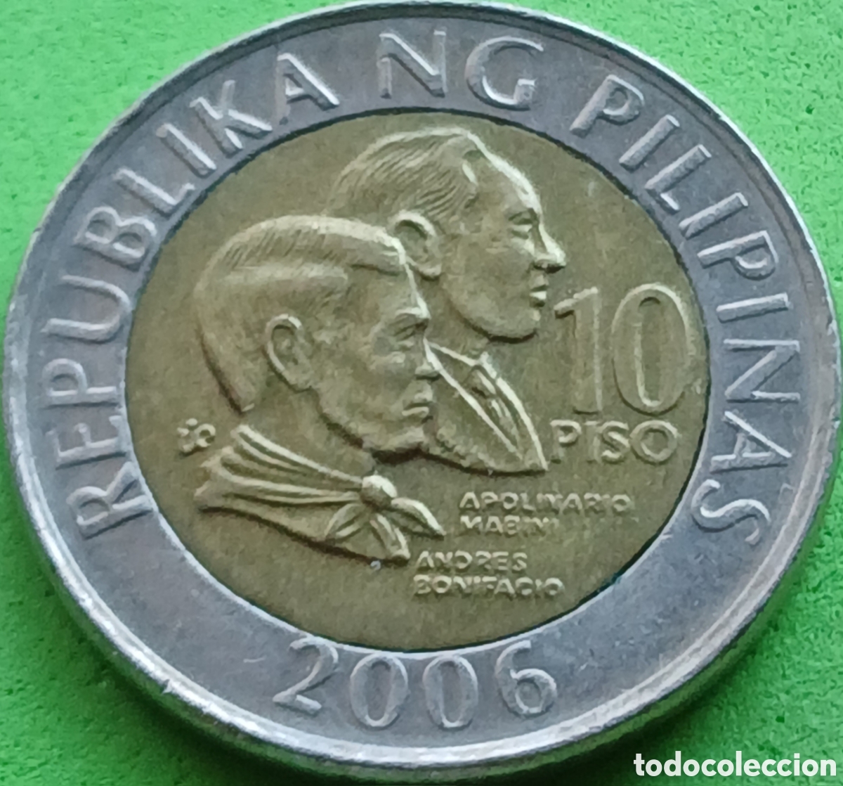 Monedas antiguas de Asia: Filipinas 10 pesos 2006 km#278