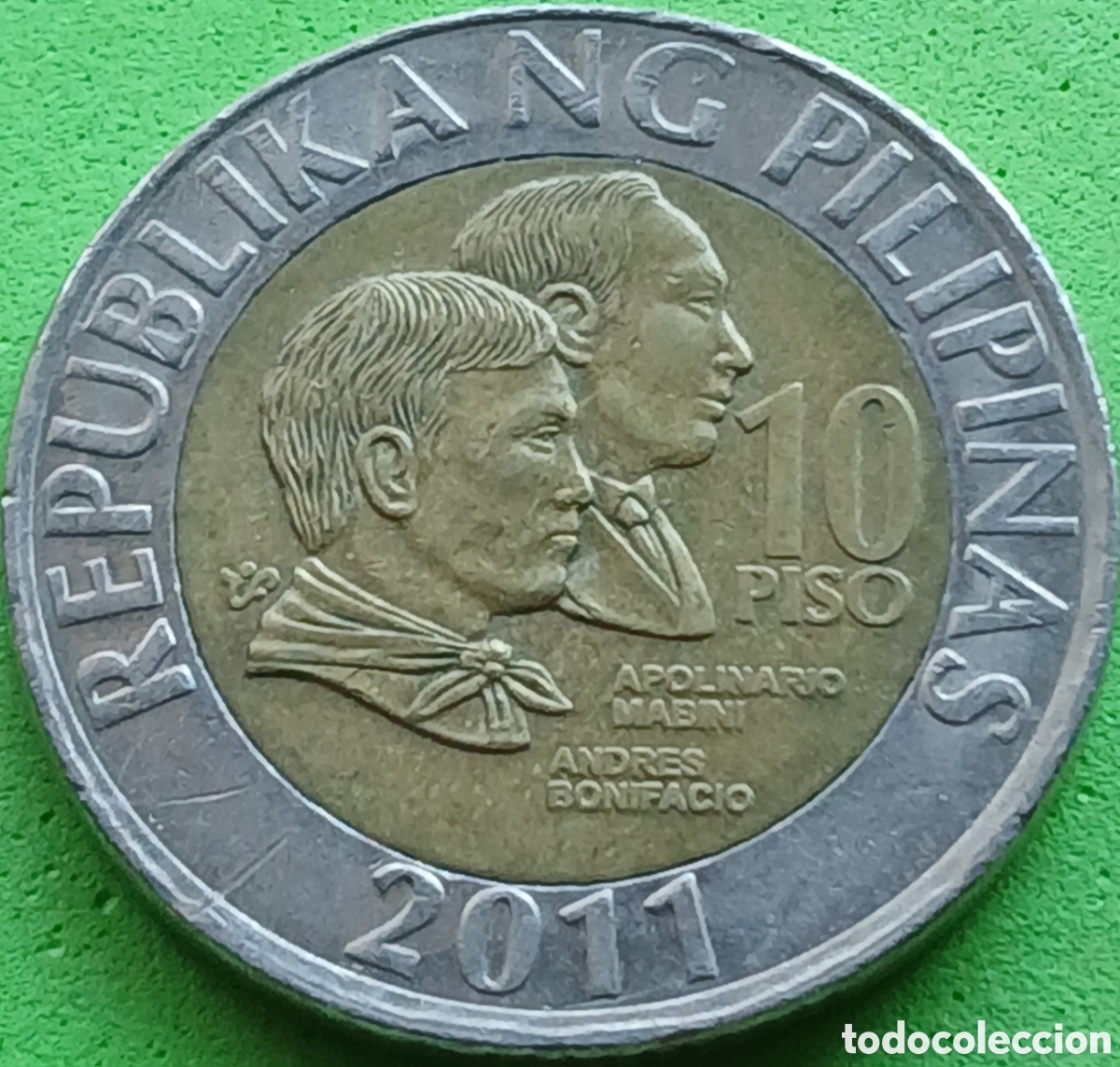 Monedas antiguas de Asia: Filipinas 10 pesos 2011 km#278