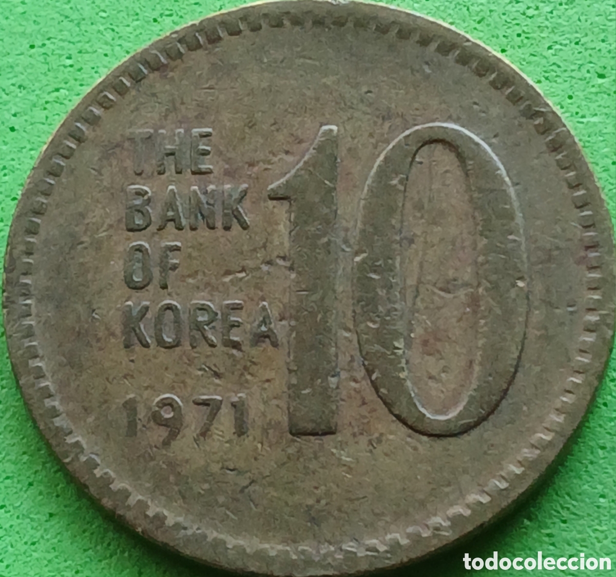 Monedas antiguas de Asia: Corea del Sur 10 won 1971 km#6a