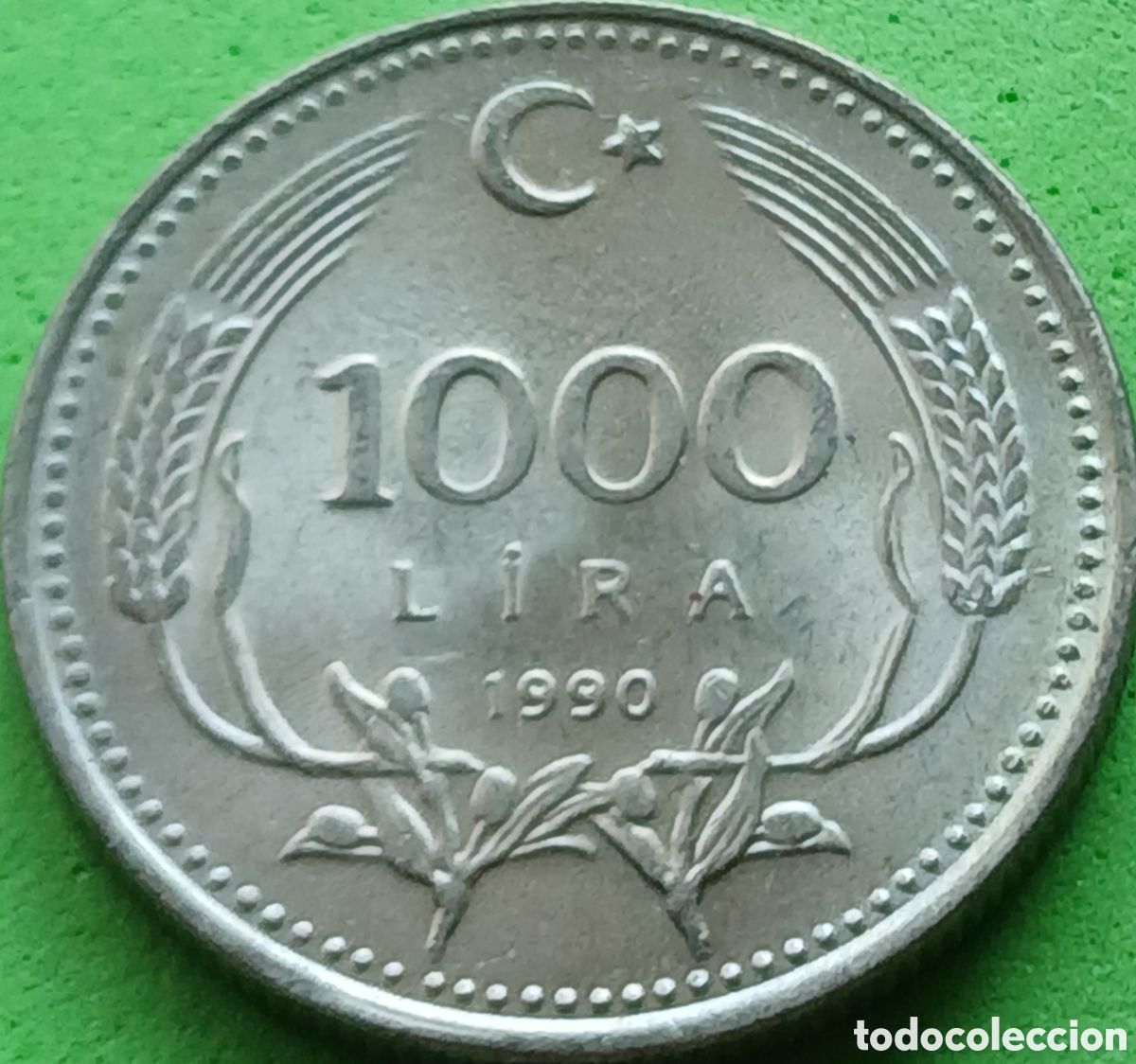 Monedas antiguas de Asia: Turqu&iacute;a 1000 liras 1990 km#997