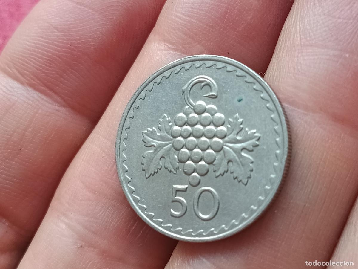 Monedas antiguas de Asia: Chipre. 50 mils 1981 SC - Foto 2