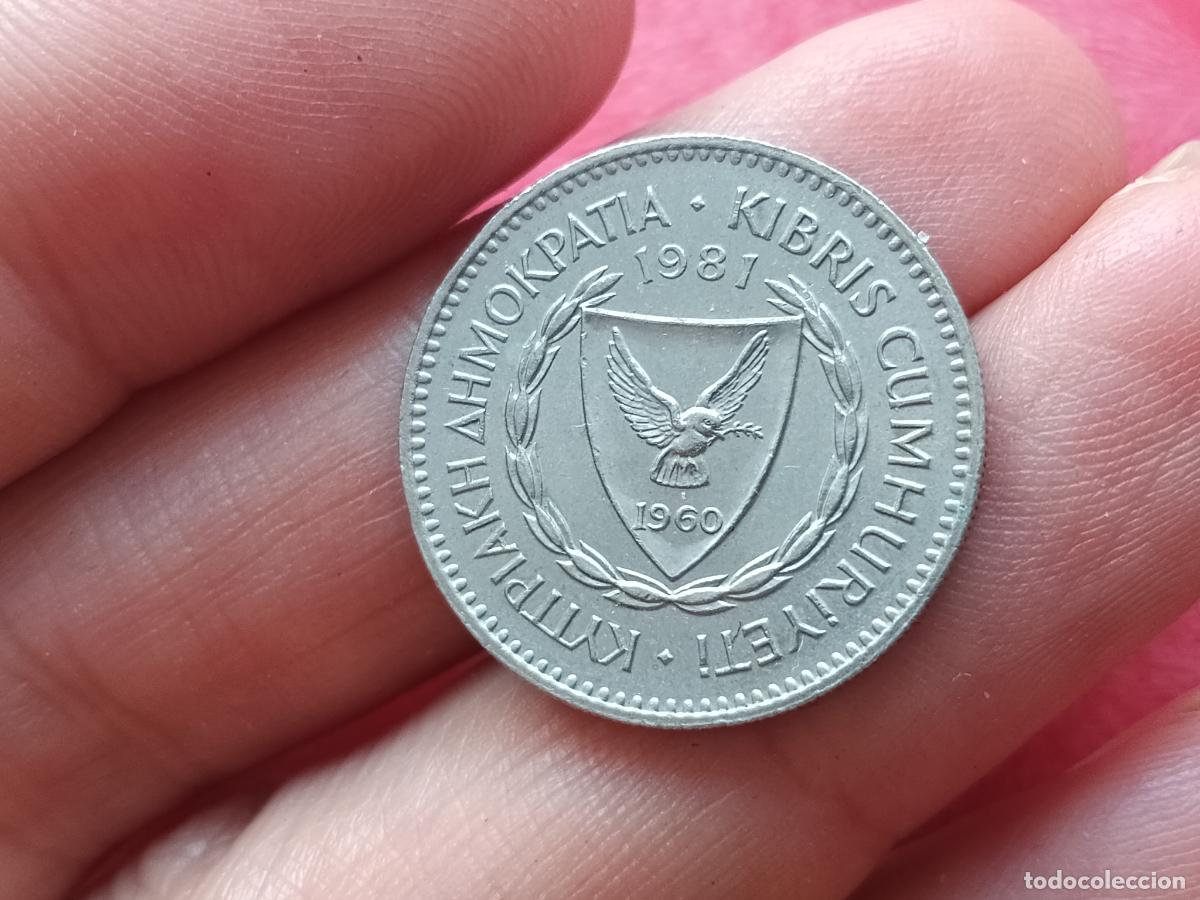 Monedas antiguas de Asia: Chipre. 50 mils 1981 SC - Foto 1