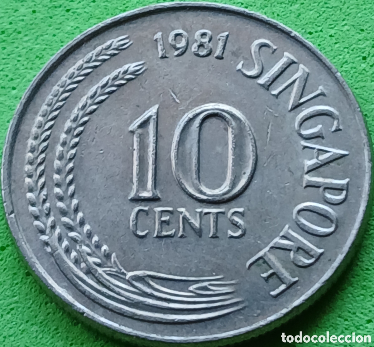 Monedas antiguas de Asia: Singapur 10 cents 1981 km#3