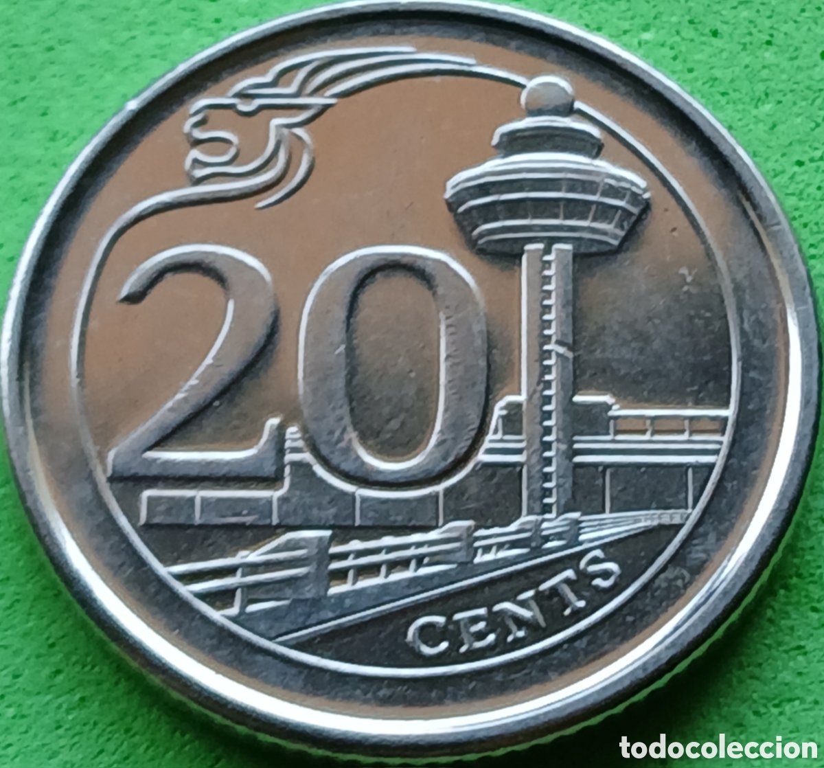 Monedas antiguas de Asia: Singapur 20 cents 2013 km#347