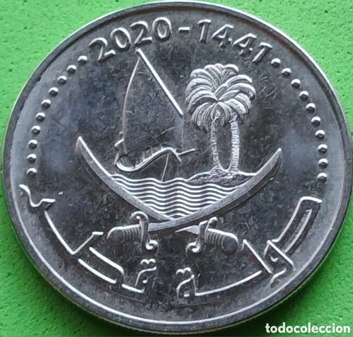 Monedas antiguas de Asia: State of Qatar 50 dirhams 2020 UC#7