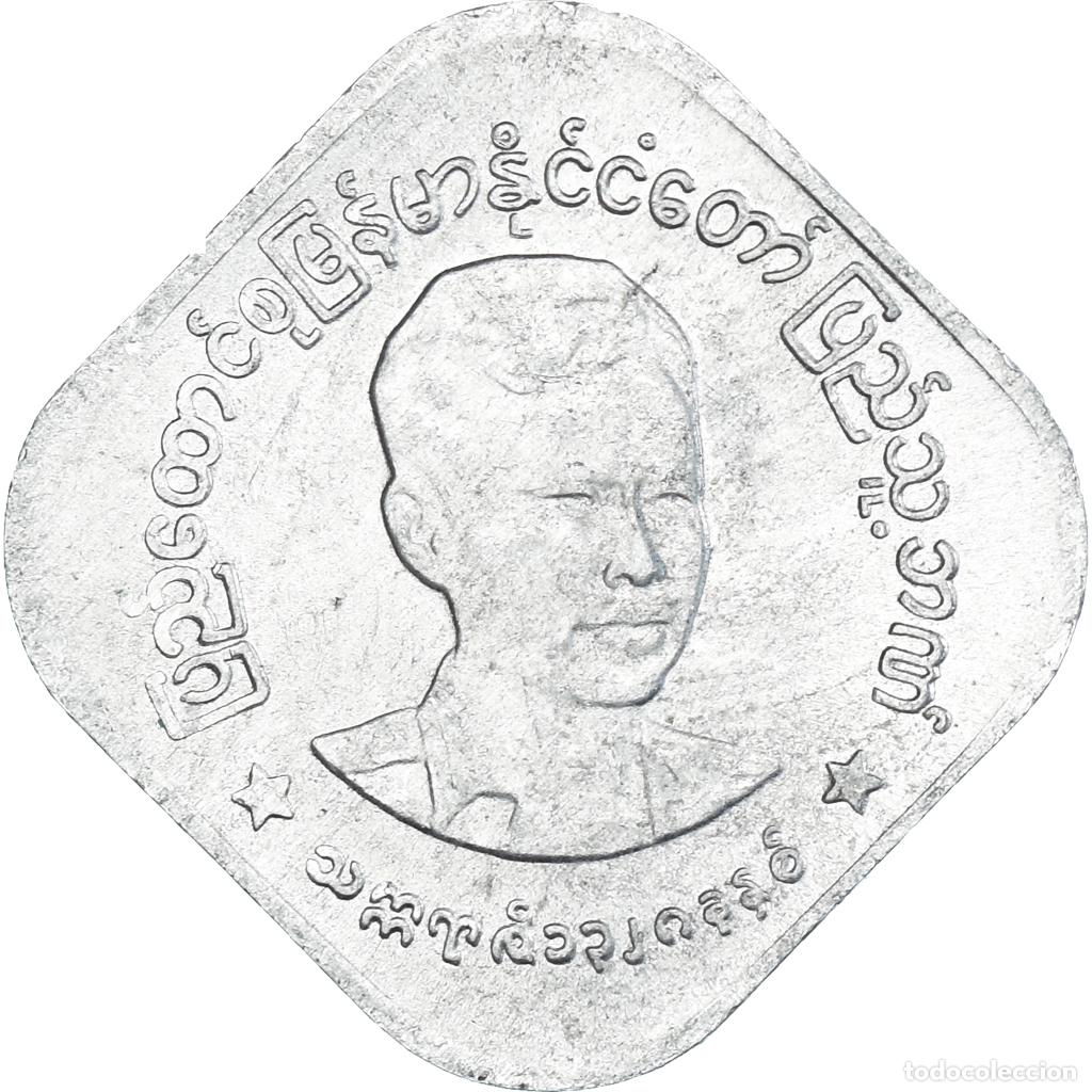 Monedas antiguas de Asia: [#1330934] Moneda, Myanmar, 10 Pyas, 1966