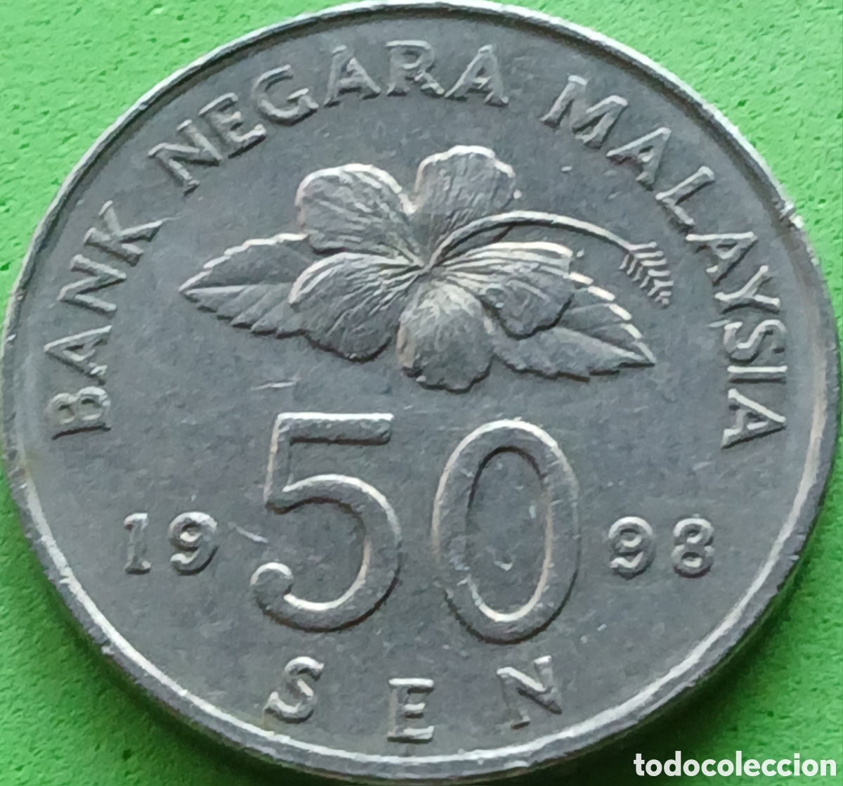 Monedas antiguas de Asia: Malasia 50 sen 1998 km#53