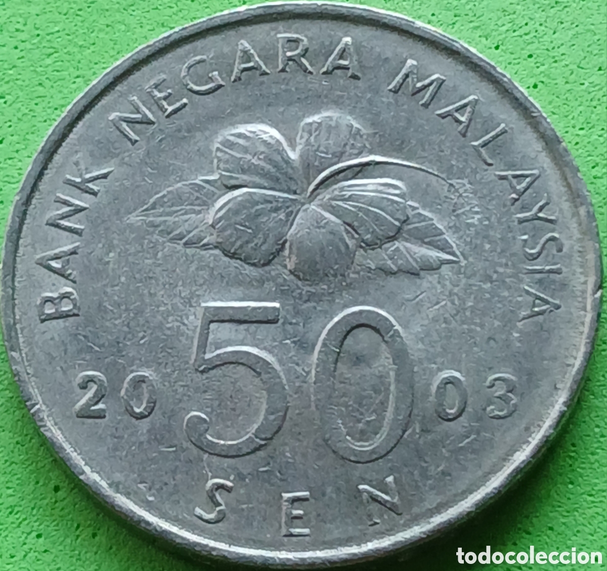 Monedas antiguas de Asia: Malasia 50 sen 2003 km#53 poco com&uacute;n