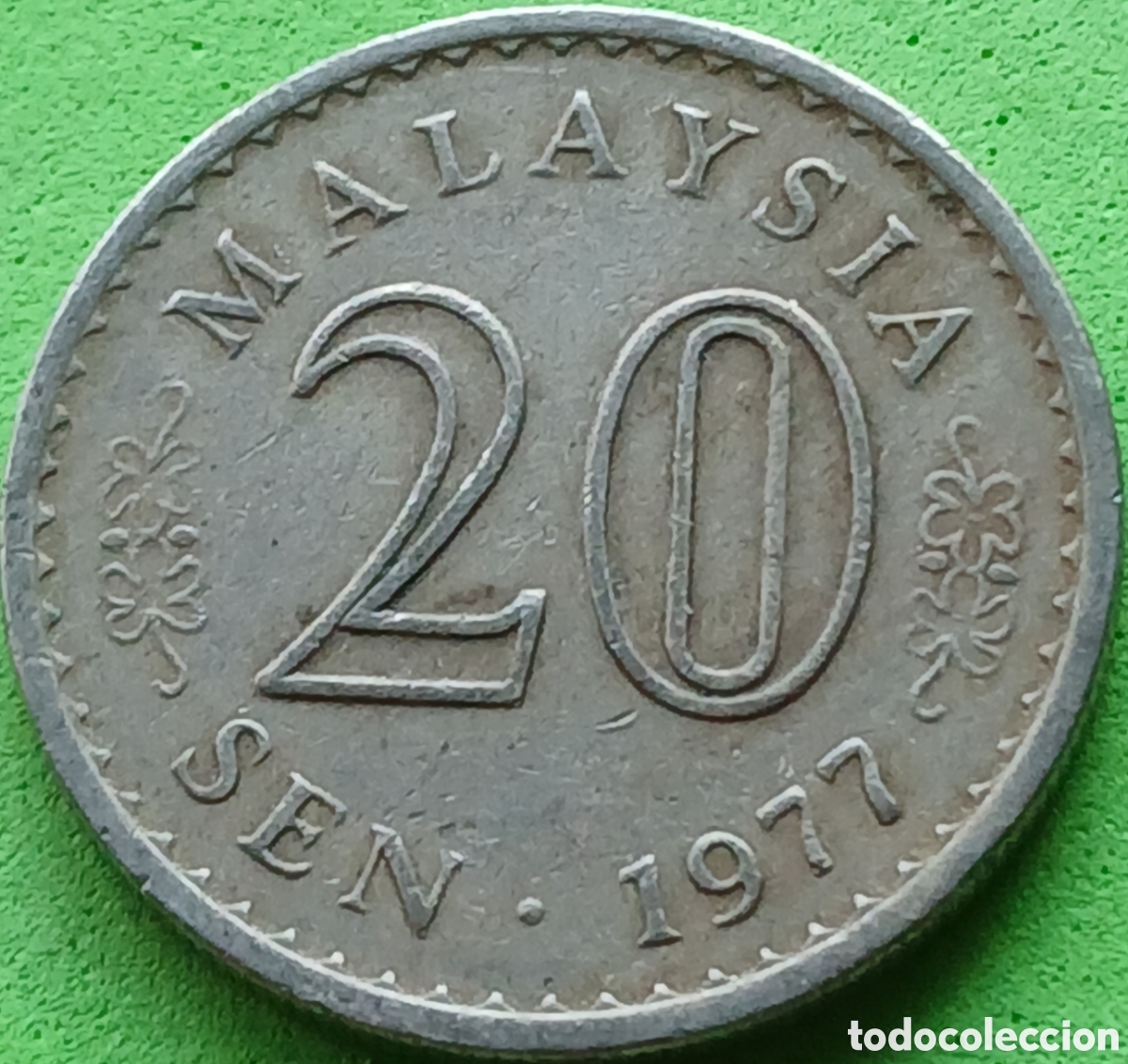 Monedas antiguas de Asia: Malasia 20 sen 1977 km#4