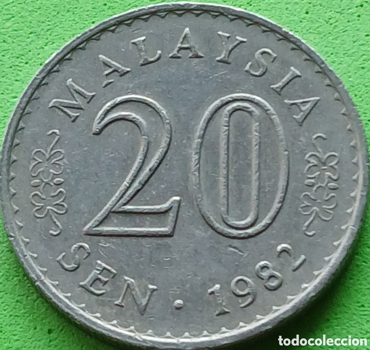 Monedas antiguas de Asia: Malasia 20 sen 1982 km#4