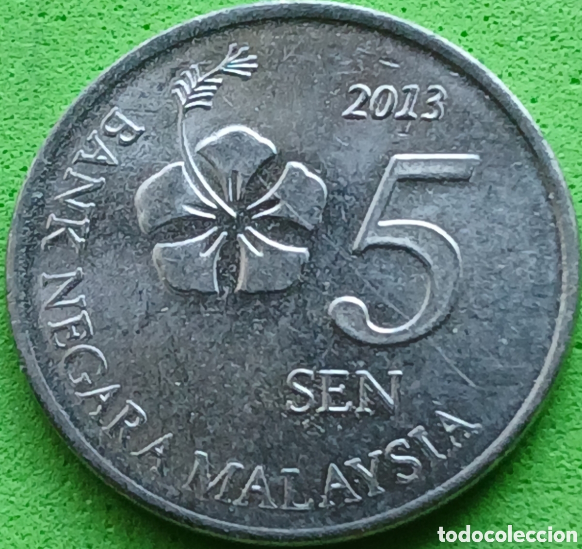 Monedas antiguas de Asia: Malasia 5 sen 2013 km#201