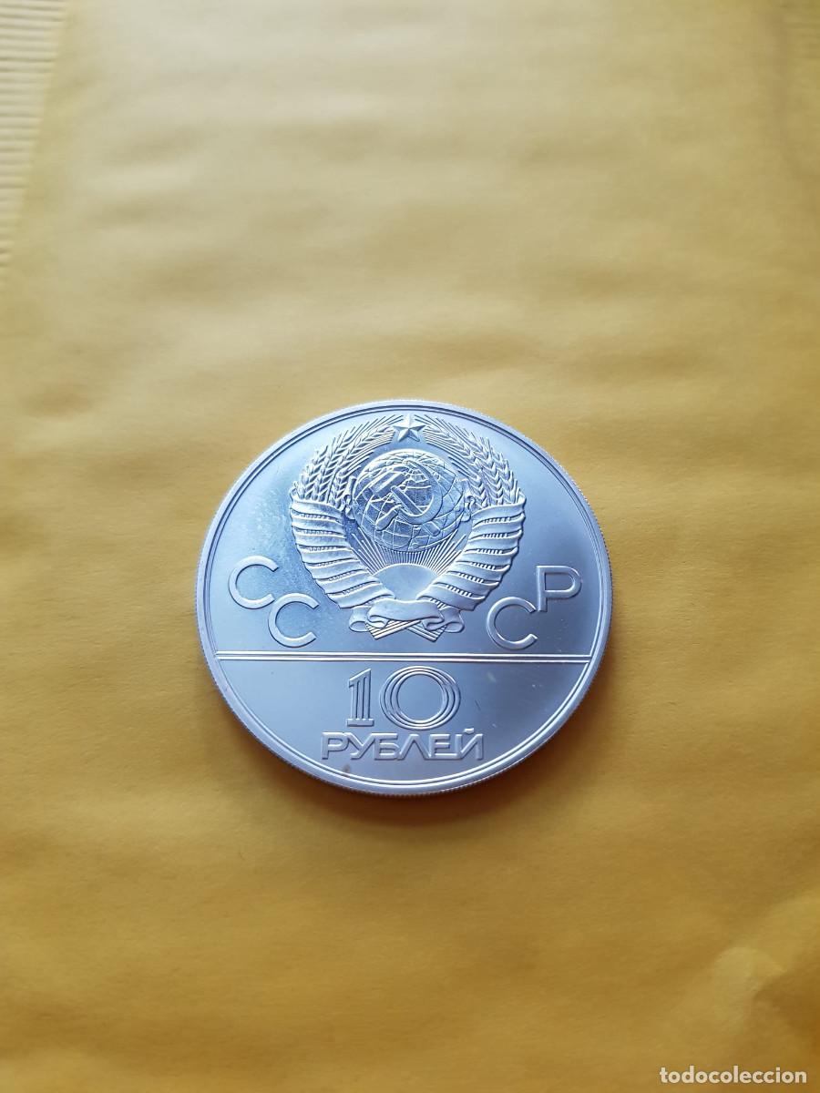 Monedas antiguas de Asia: RUSIA-10 RUBLOS-1980-PLATA