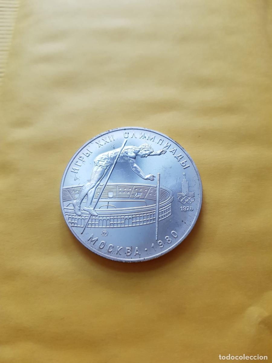 Old Coins of Asia: RUSIA-10 RUBLOS-1980-PLATA