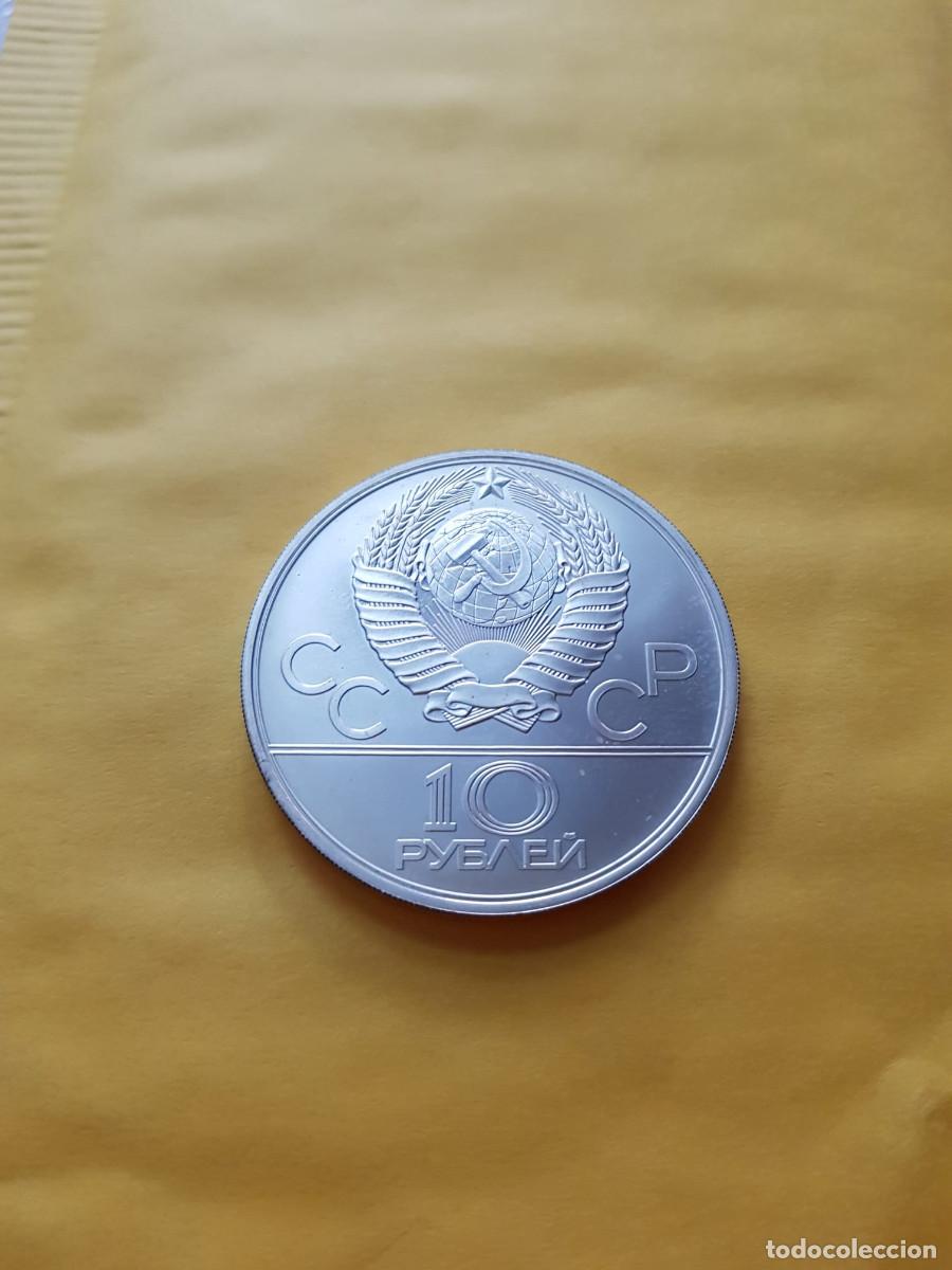 Monedas antiguas de Asia: RUSIA-10 RUBLOS-1980-PLATA