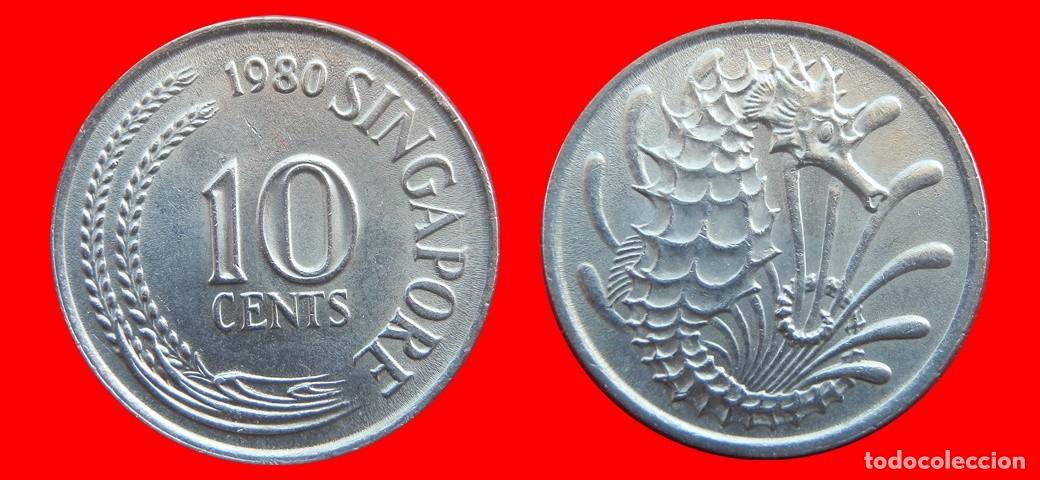 Monedas antiguas de Asia: 10 CENTAVOS 1980 SINGAPUR-150621