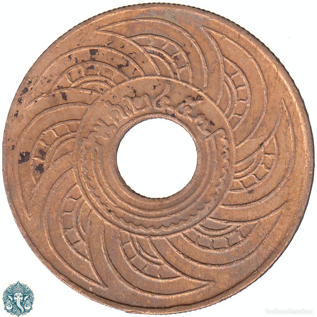 Monedas antiguas de Asia: TAILANDIA 1 Satang 2457 ๒๔๕๗ (1914) Rama VI Y#35 THAILANDIA