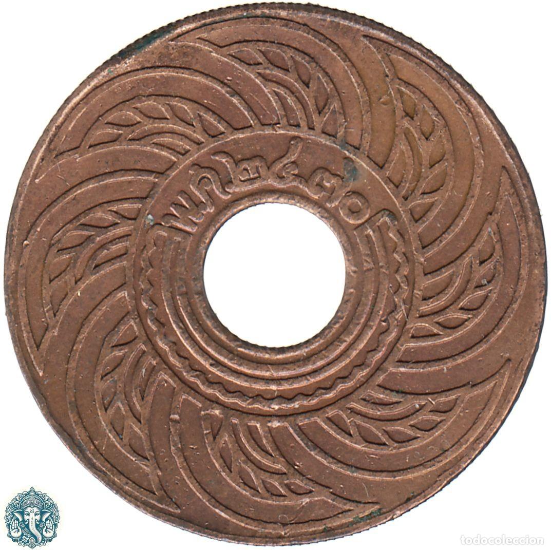 Monedas antiguas de Asia: TAILANDIA 1 Satang 2470 ๒๔๗๐ (1927) Rama VII Y#35 THAILANDIA
