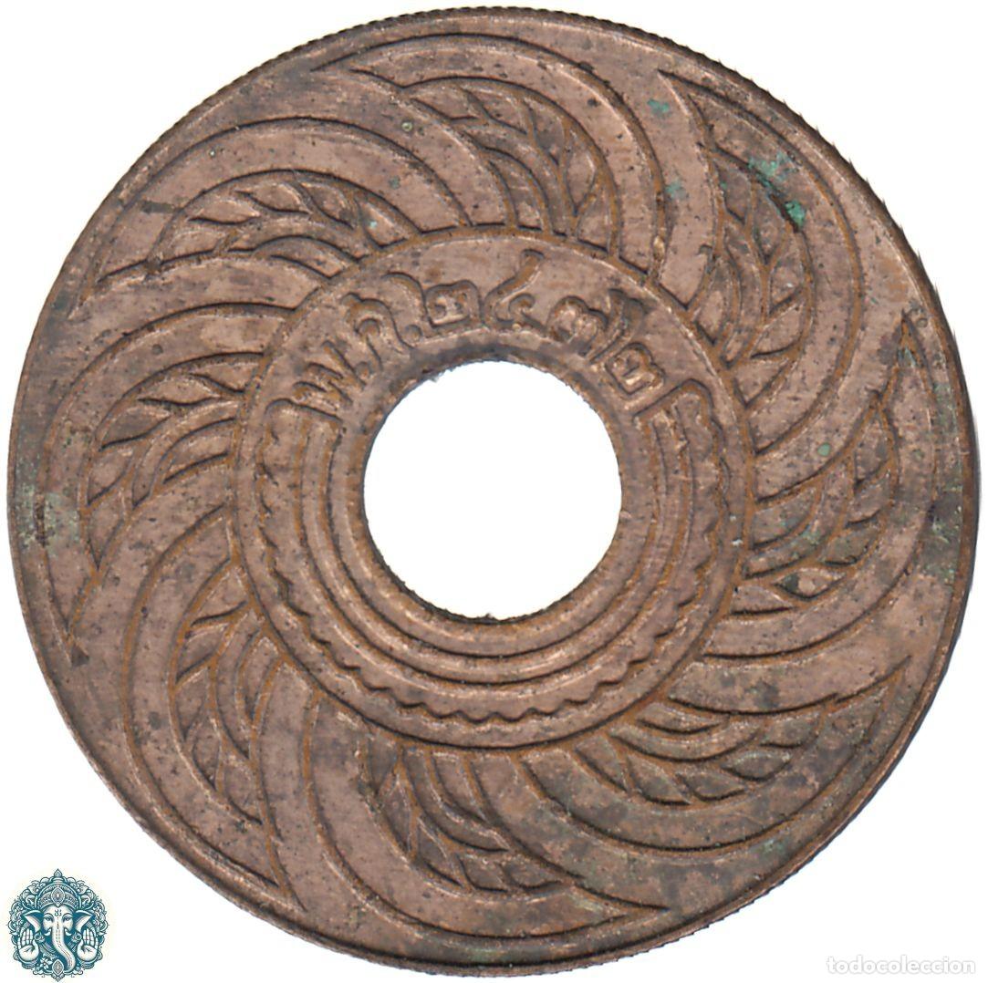Monedas antiguas de Asia: TAILANDIA 1 Satang 2472 ๒๔๗๒ (1929) Rama VIII Y#35 THAILANDIA