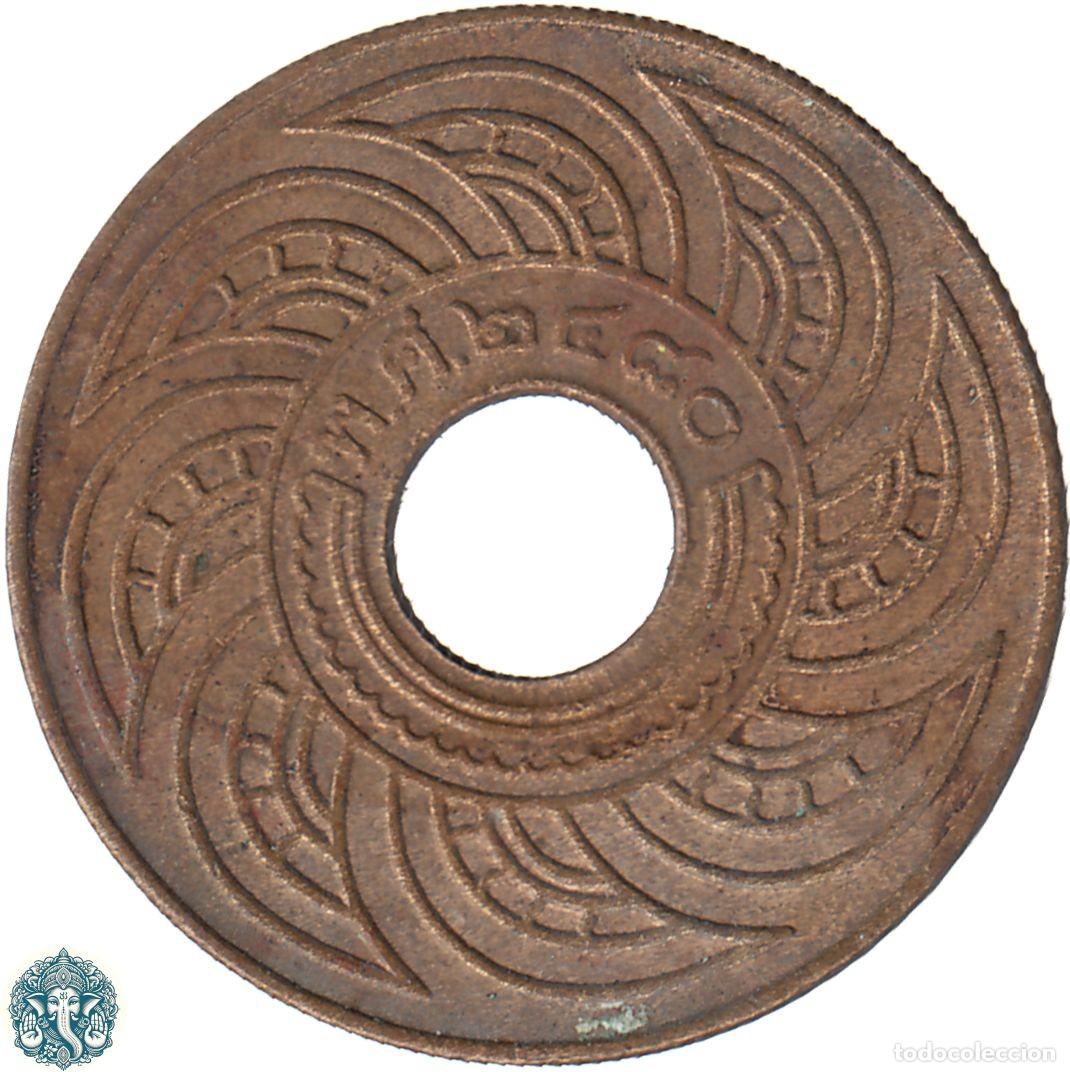 Monedas antiguas de Asia: TAILANDIA 1 Satang 2480 ๒๔๘๐ (1937) Rama VIII Y#35 THAILANDIA