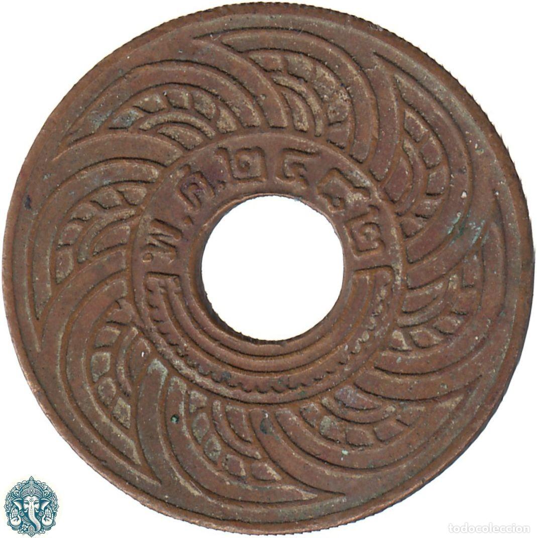 Monedas antiguas de Asia: TAILANDIA 1 Satang 2482 ๒๔๘๒ (1939) Rama VIII Y#51 THAILANDIA