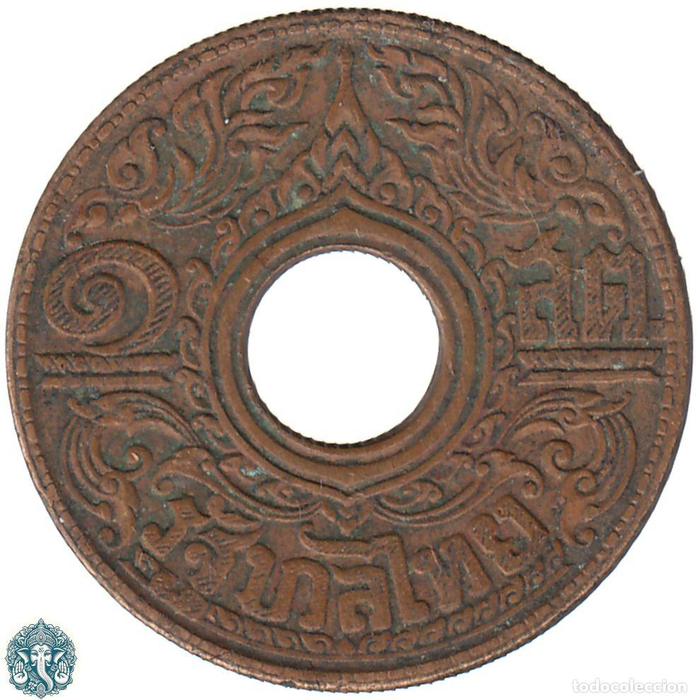 Monedas antiguas de Asia: TAILANDIA 1 Satang 2484 ๒๔๘๔ (1941) Rama VIII Y#54 THAILANDIA