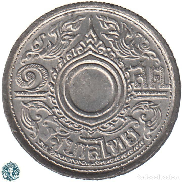 Moedas antigas da &Aacute;sia: TAILANDIA 1 Satang 2485 ๒๔๘๕ (1942) Rama VIII Y#57 THAILANDIA p&eacute;talos largos
