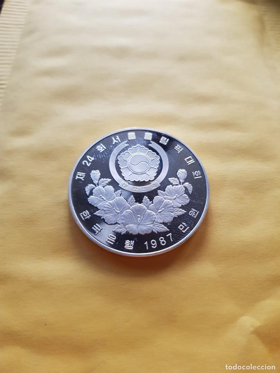Monedas antiguas de Asia: COREA DEL SUR-10000 WON-1987-PLATA - Foto 2