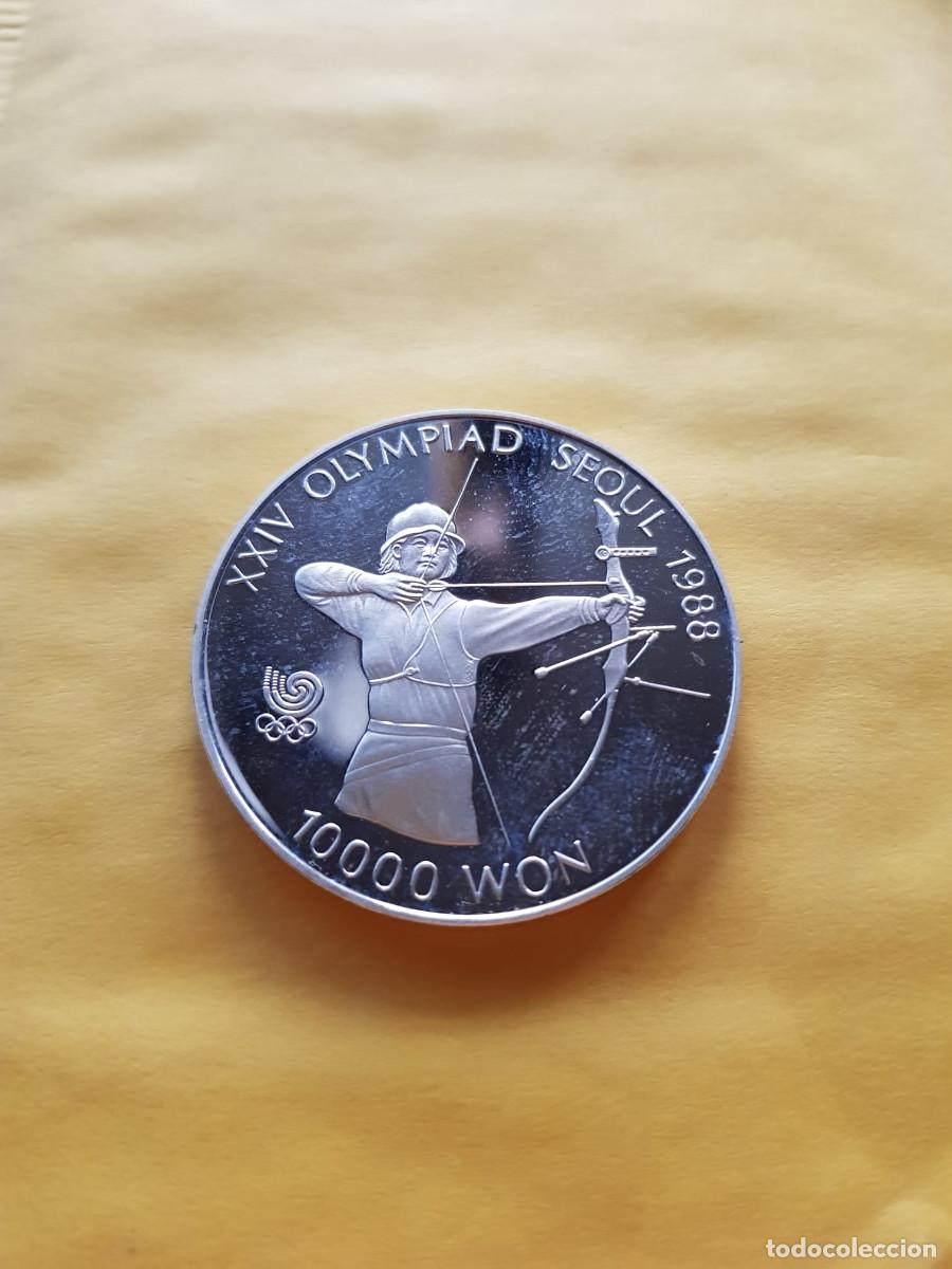 Monedas antiguas de Asia: COREA DEL SUR-10000 WON-1987-PLATA - Foto 1