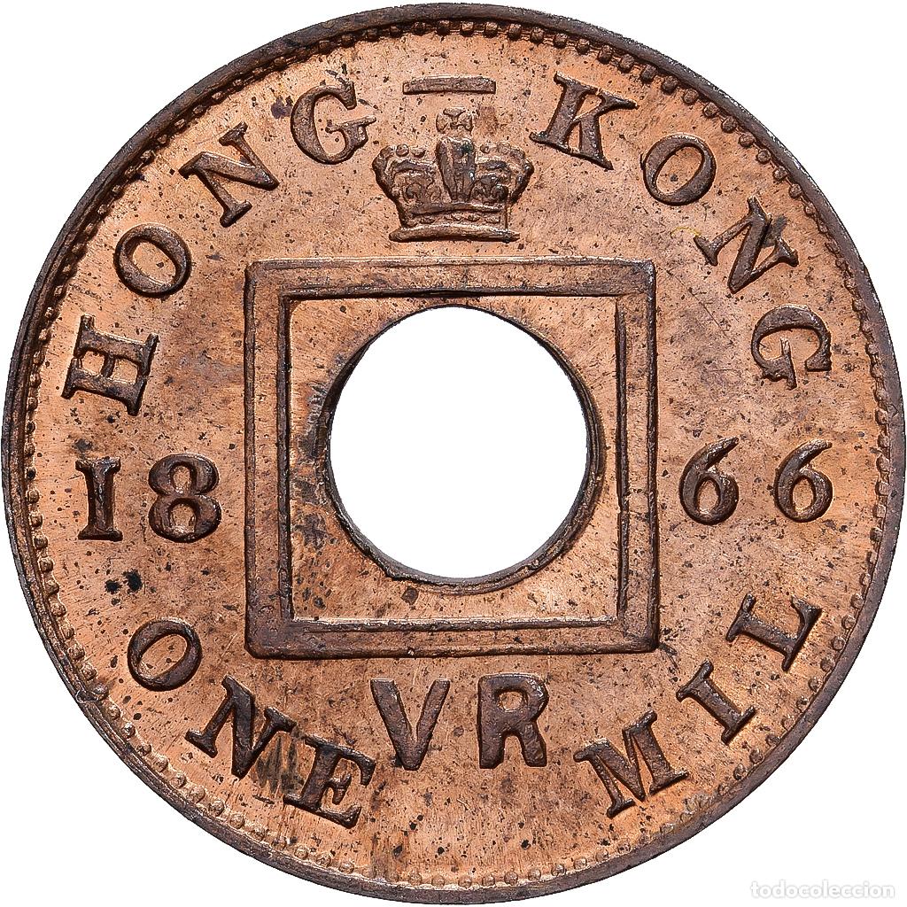Monedas antiguas de Asia: [#1121587] Hong Kong, Victoria, Mil, 1866, Birmingham, Bronce, NGC, SC, KM:3
