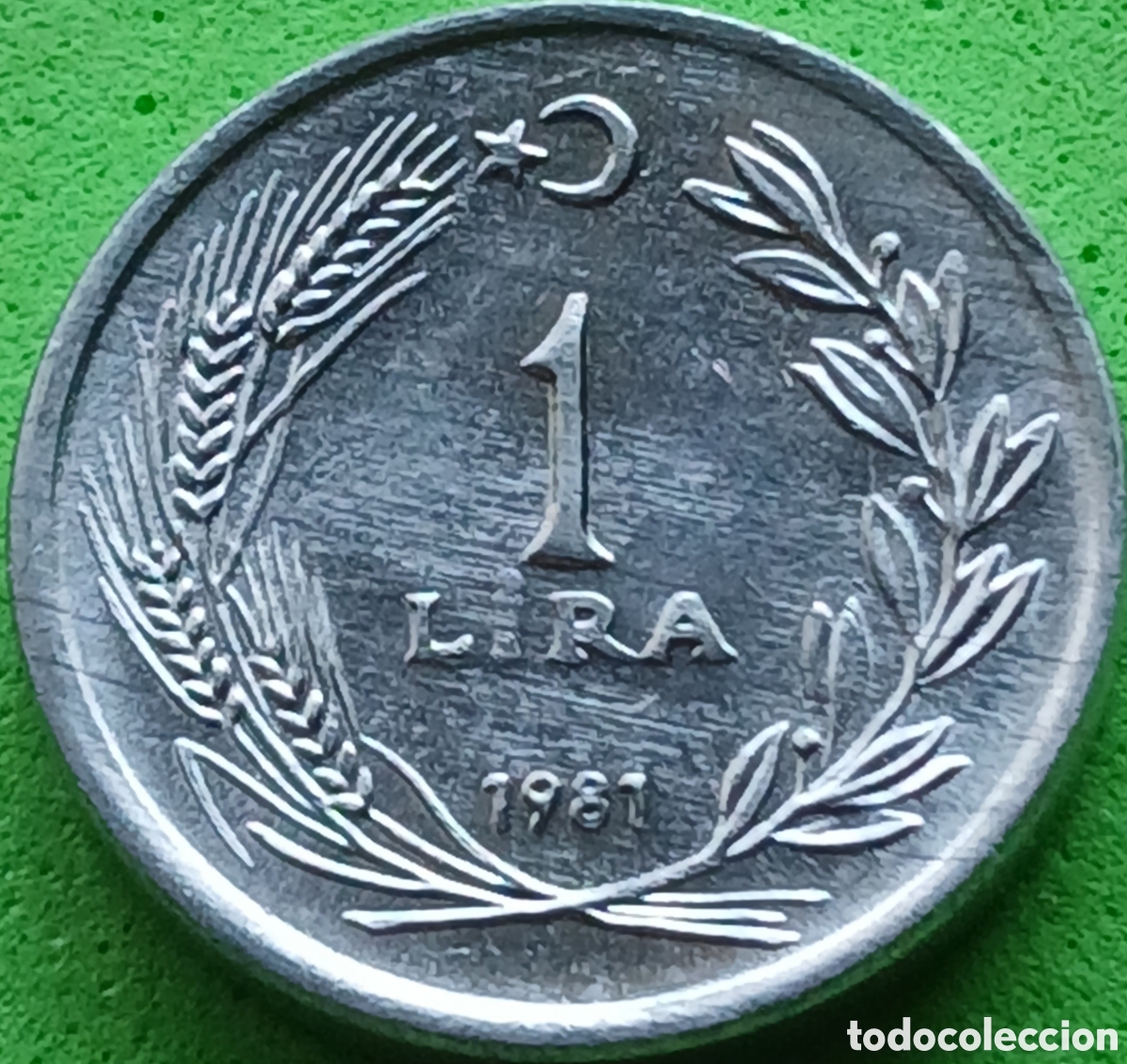 Monedas antiguas de Asia: Turqu&iacute;a 1 lira 1981 km#943
