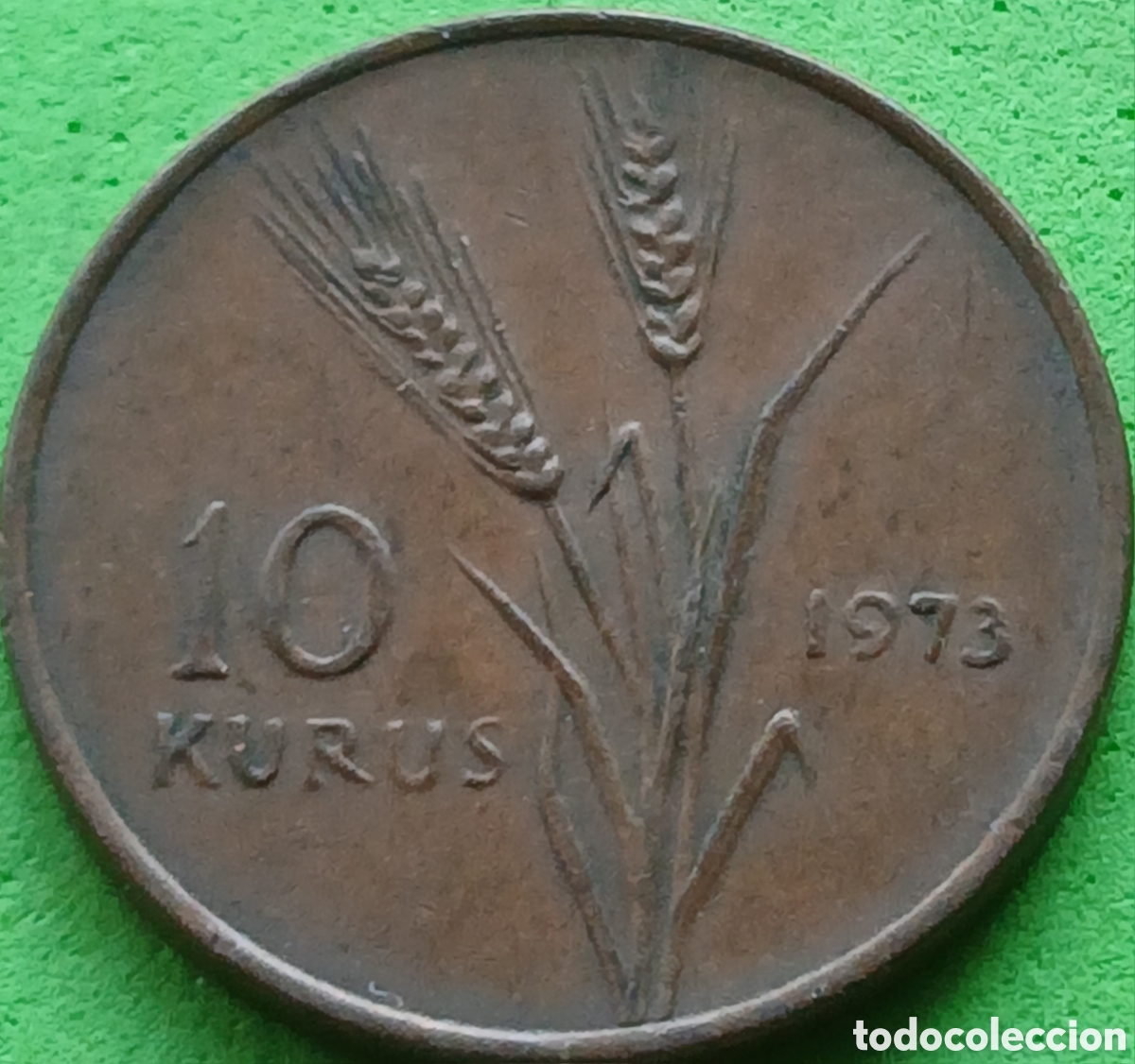 Monedas antiguas de Asia: Turqu&iacute;a 10 kurus 1973 km#891.2