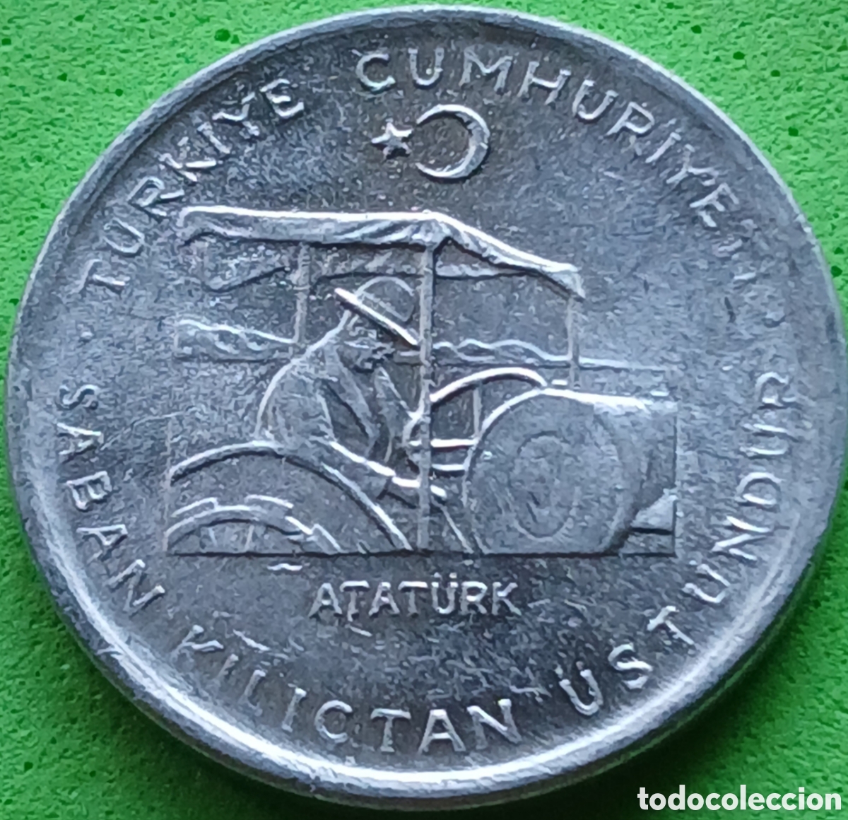 Monedas antiguas de Asia: Turqu&iacute;a 10 kurus 1975 km#898a FAO