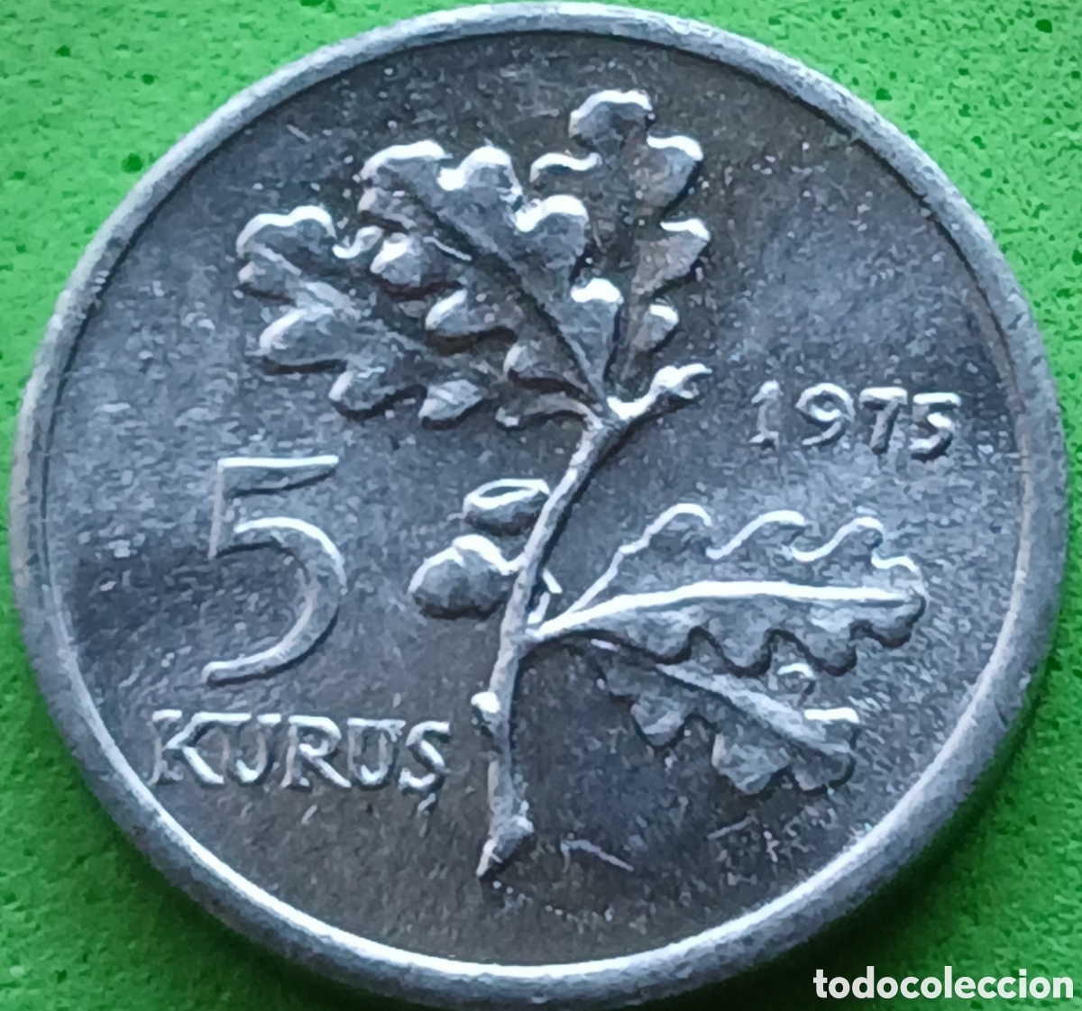 Monedas antiguas de Asia: Turqu&iacute;a 5 kurus 1975 km#890a