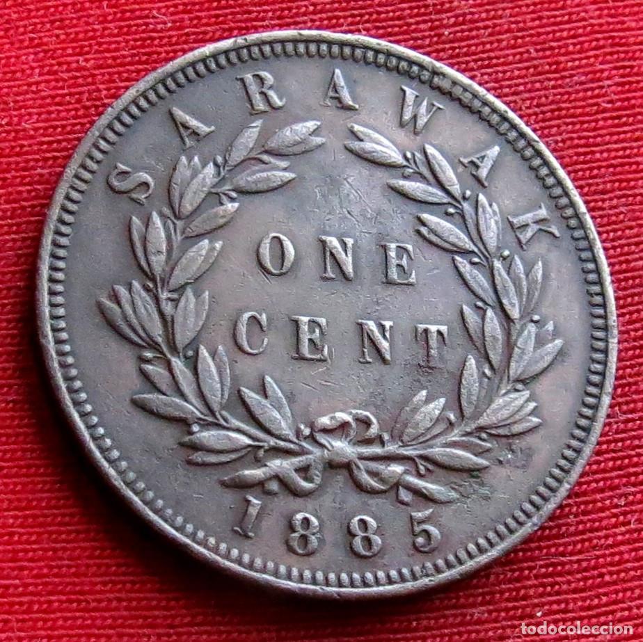 Monedas antiguas de Asia: Sarawak 1 cent 1885 . - Foto 1