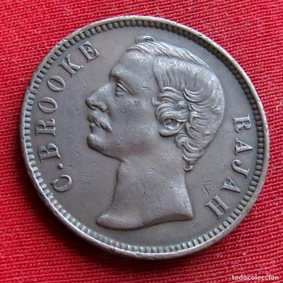 Monedas antiguas de Asia: Sarawak 1 cent 1885 . - Foto 2