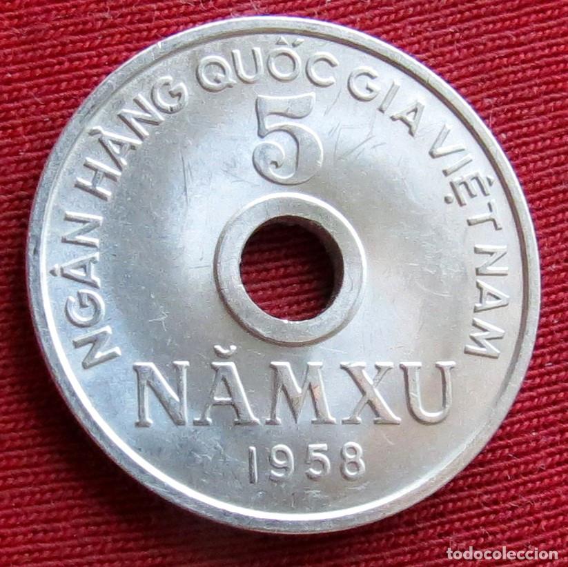 Monedas antiguas de Asia: Vietnam 5 xu 1958 ...