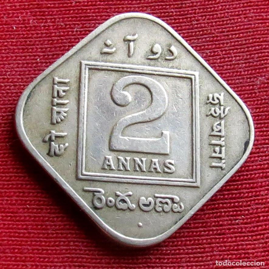 Monedas antiguas de Asia: India 2 anna 1923 ..