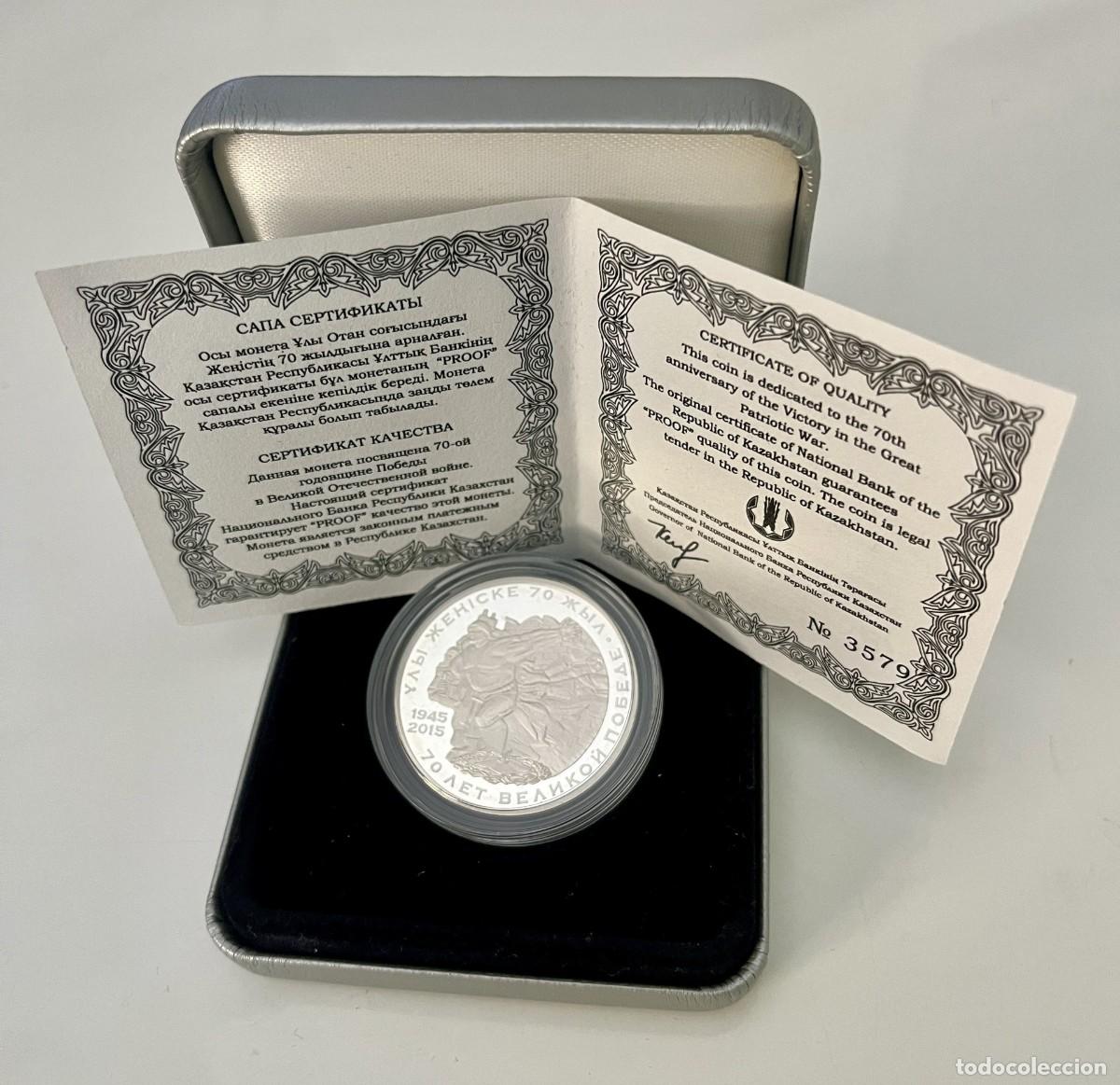 Monedas antiguas de Asia: Kazajist&aacute;n, 2015. Moneda de Colecci&oacute;n de Plata.