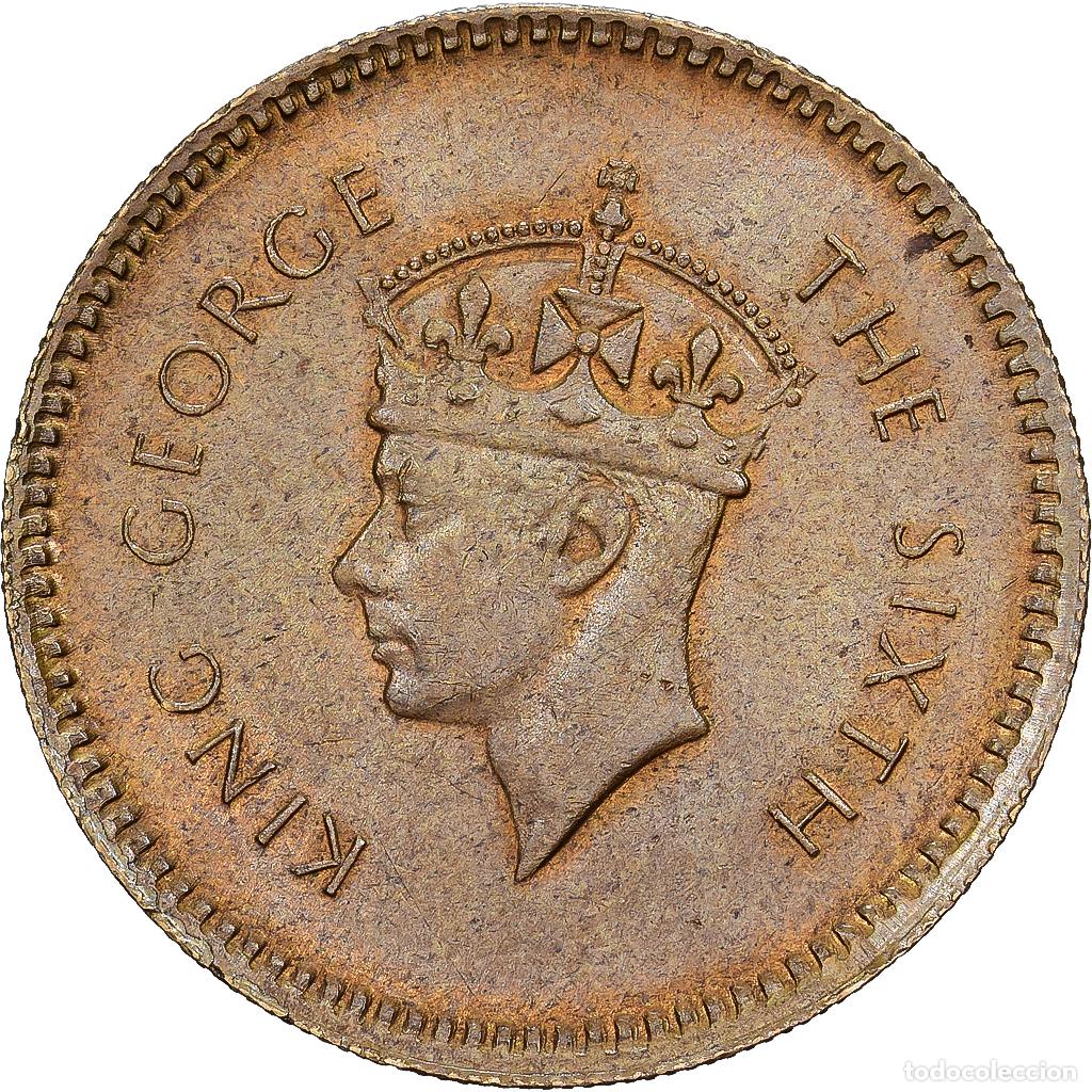 Monedas antiguas de Asia: [#1513403] Sri Lanka, George VI, 25 Cents, 1951, N&iacute;quel - lat&oacute;n, BC+, KM:122