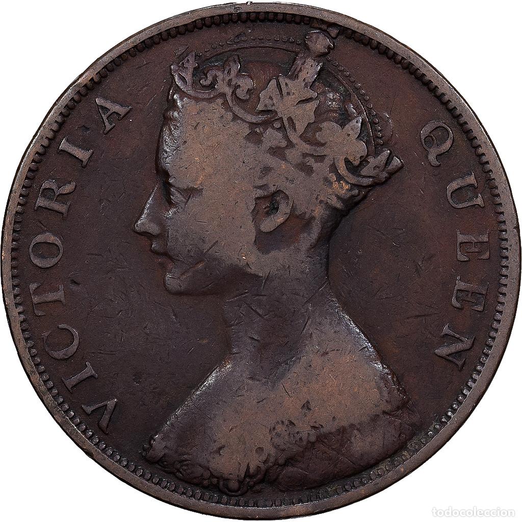 Monedas antiguas de Asia: [#1513401] Hong Kong, Victoria, Cent, 1863, Bronce, BC+, KM:4.1