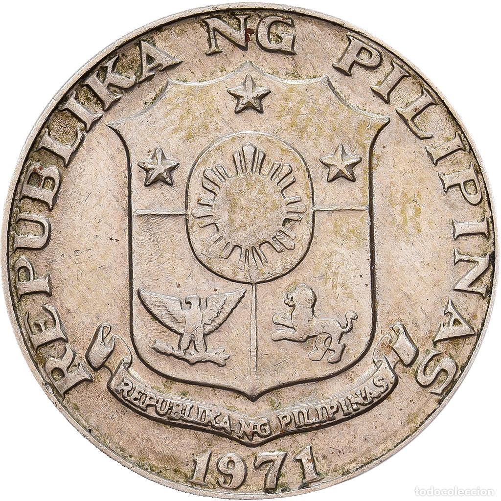 Monedas antiguas de Asia: [#1513430] Moneda, Filipinas, 25 Sentimos, 1971, BC+, Cobre - n&iacute;quel - cinc, KM:199