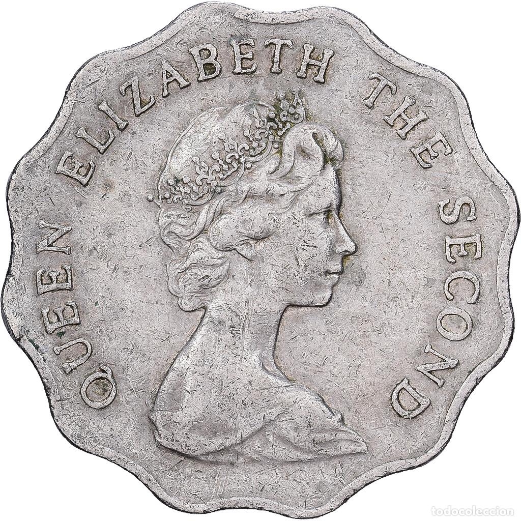 Monedas antiguas de Asia: [#1513460] Hong Kong, Elizabeth II, 2 Dollars, 1975, Cobre - n&iacute;quel, BC+, KM:37