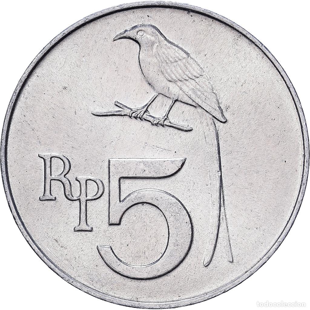 Monedas antiguas de Asia: [#1513461] Indonesia, 5 Rupiah, 1970, Aluminio, MBC+, KM:22
