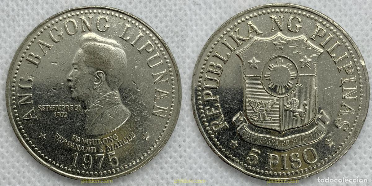 Monedas antiguas de Asia: 2514 FILIPINAS 1975 PHILIPPINES 5 PISO 1975