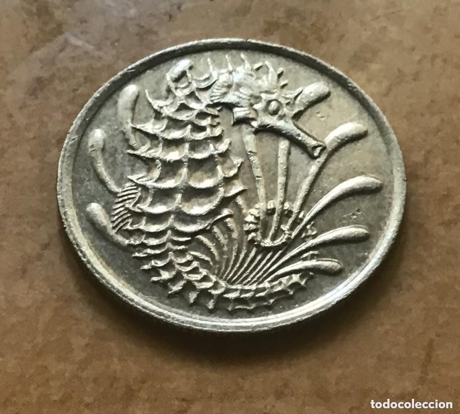 Monedas antiguas de Asia: 10 centavos de Singapur. A&ntilde;o 1981 - Foto 2